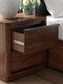 Dilenno California King Canopy Bed with Mirrored Dresser and Nightstand