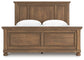 Feddinger King Panel Bed with Mirrored Dresser and Nightstand