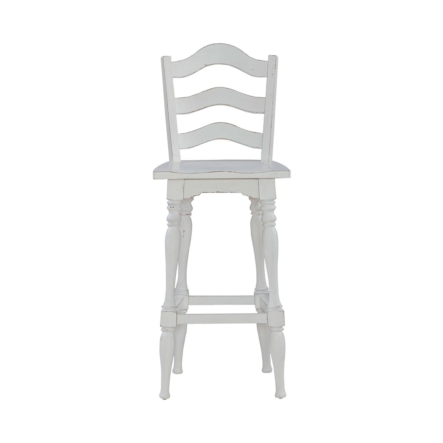 Ladderback Swivel Bar Stool