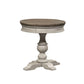 Round Pedestal Chair Side Table