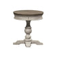 Round Pedestal Chair Side Table