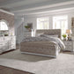 King Uph Sleigh Bed, Dresser & Mirror, Chest, Night Stand