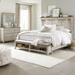 King Mantle Storage Bed, Dresser & Mirror