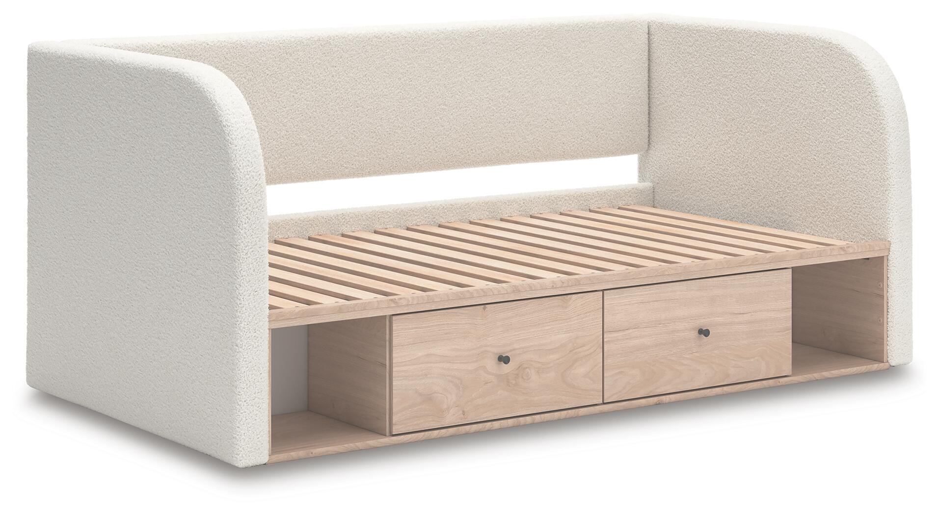 Arloster Twin Upholstered Day Bed with Storage – Akins Furniture