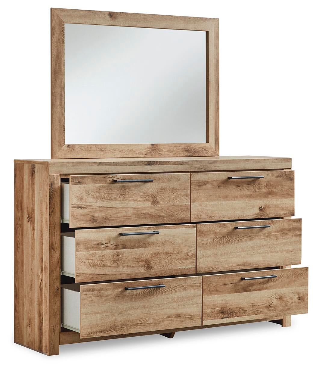 Hyanna Full Panel Bed, Dresser and Mirror