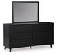 Danziar King Panel Bed, Dresser, Mirror and Nightstand