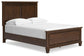 Danabrin Full Panel Bed with Mirrored Dresser