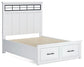 Ashbryn Queen Panel Storage Bed, Dresser and Mirror