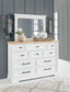 Ashbryn Queen Panel Storage Bed, Dresser, Mirror and Nightstand