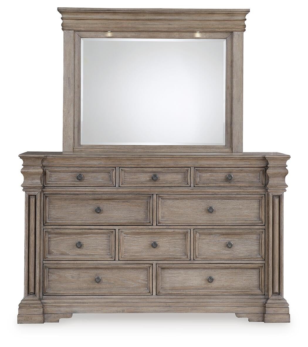 Blairhurst King Panel Bed, Dresser, Mirror, Chest and Nightstand