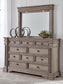 Blairhurst King Panel Bed, Dresser, Mirror, Chest and Nightstand