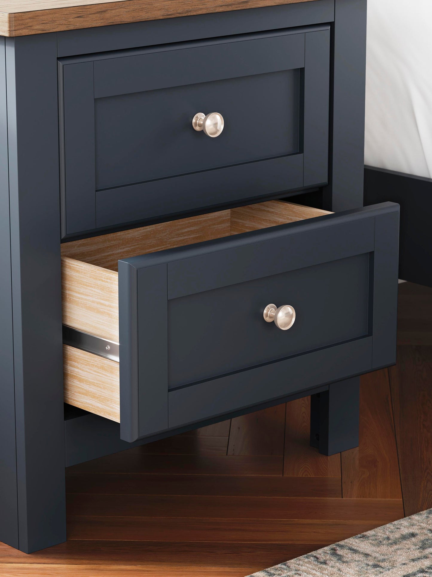 Landocken Twin Panel Headboard, Dresser, Mirror and Nightstand
