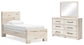 Lawroy Twin Panel Bed, Dresser and Mirror
