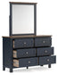 Landocken Queen Panel Headboard, Dresser and Mirror
