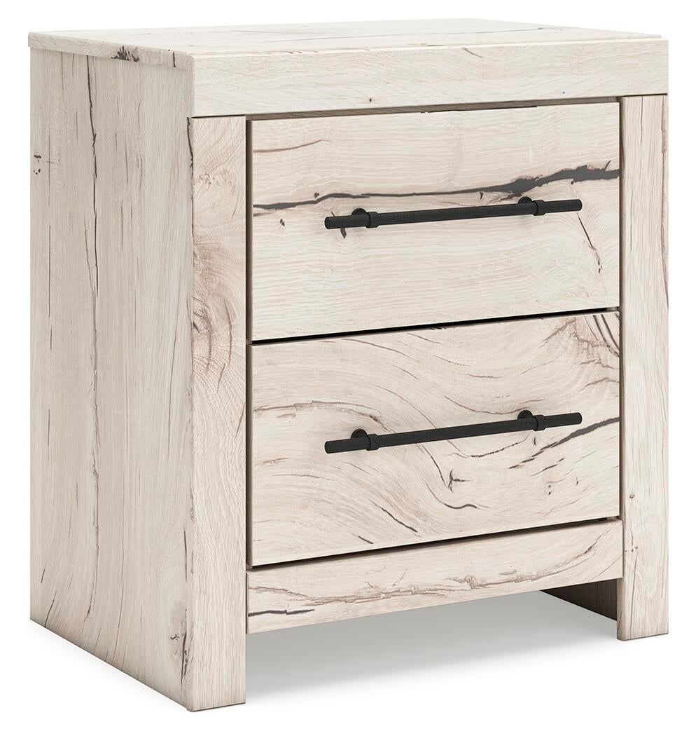 Lawroy Twin Panel Bed with Storage, Dresser, Mirror and Nightstand