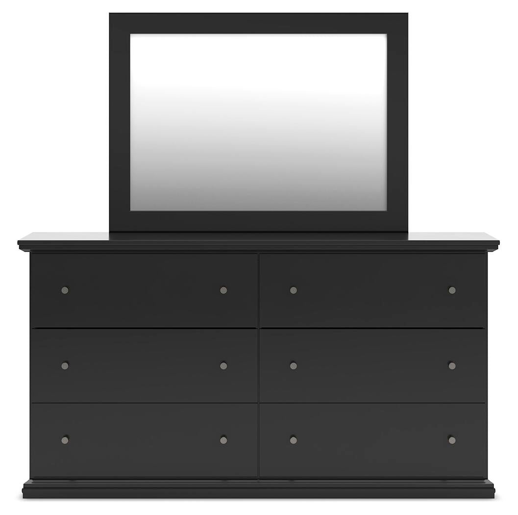 Maribel King Panel Bed, Dresser, Mirror and Nightstand
