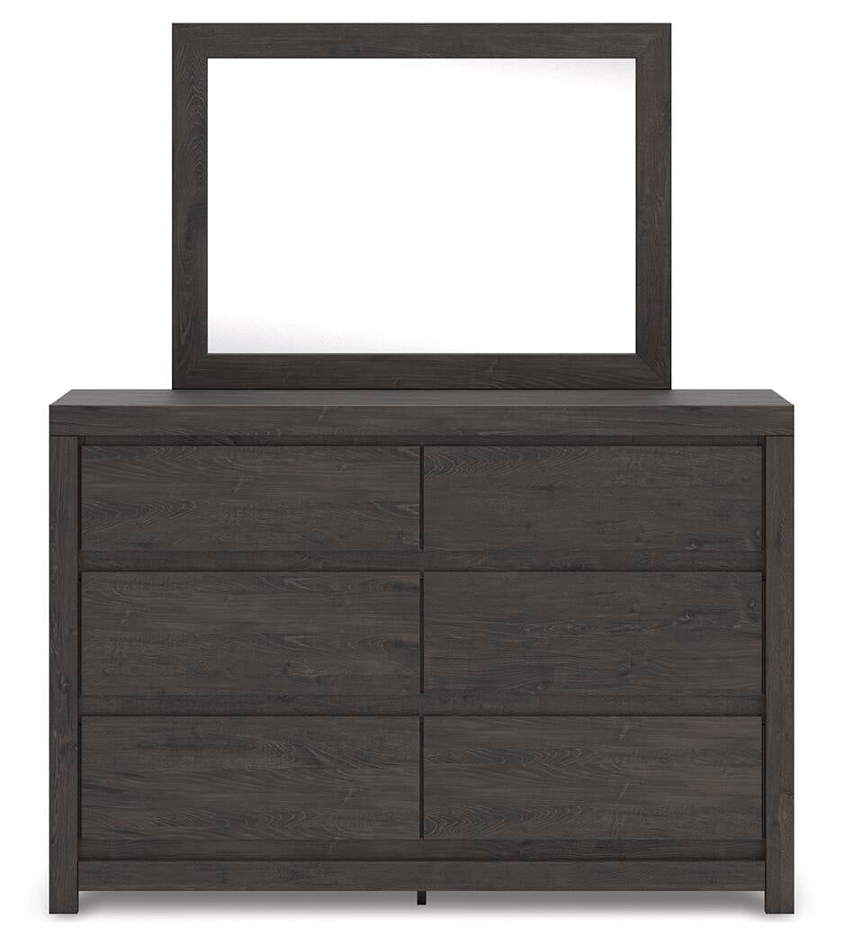 Parlayon Queen Panel Storage Bed, Dresser and Mirror