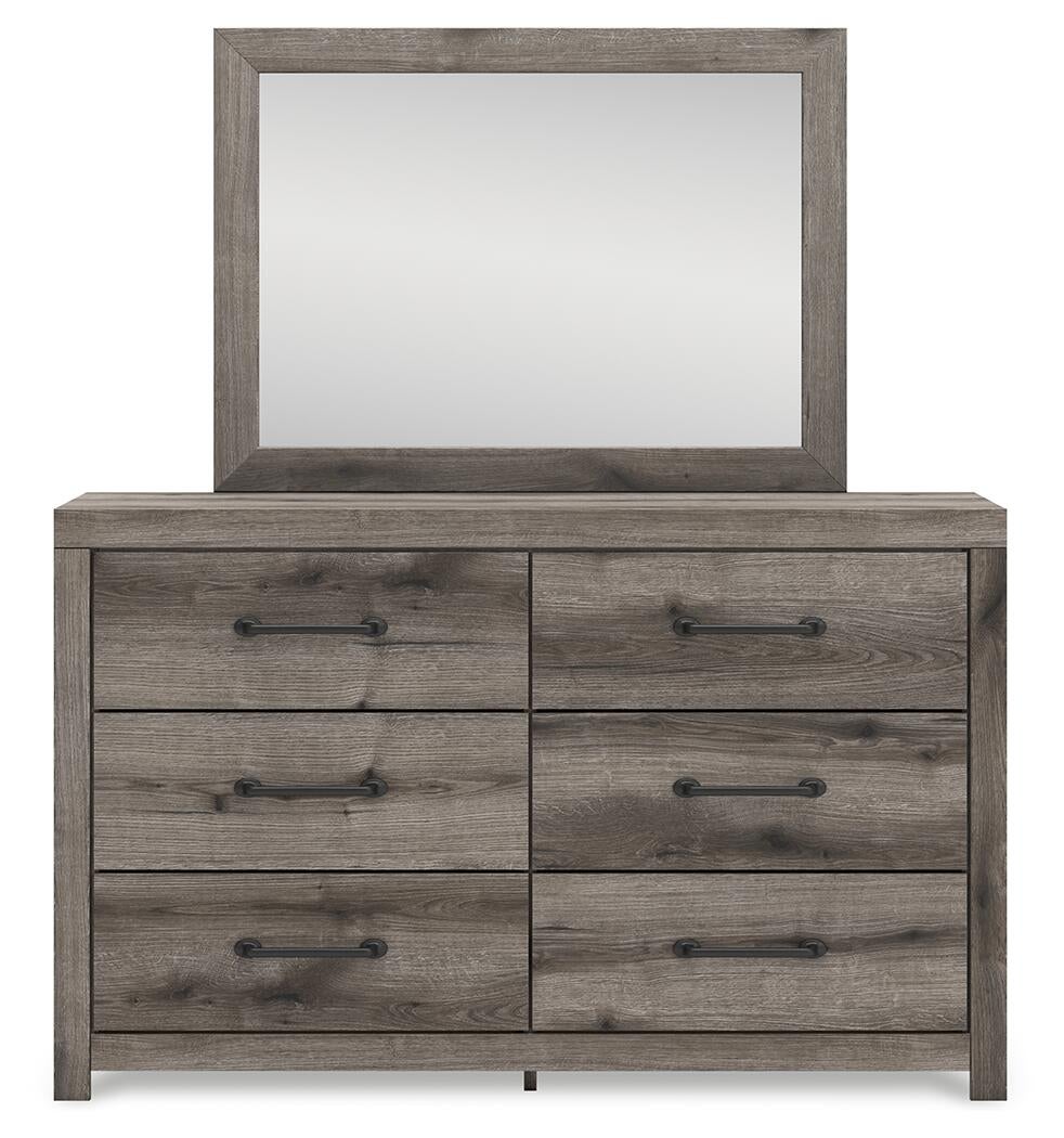 Graystorm Twin Panel Bed, Dresser, Mirror, Chest and Nightstand