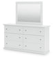 Bostwick Shoals Twin Panel Bed, Dresser and Mirror