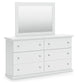 Bostwick Shoals Full Panel Bed, Dresser and Mirror