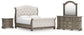 Ardenfield King Upholstered Sleigh Bed, Dresser, Mirror and Nightstand