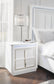 Chalanna King Upholstered Storage Bed, Dresser, Mirror and Nightstand
