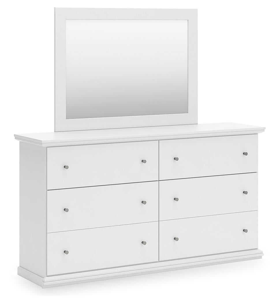 Bostwick Shoals King Panel Bed, Dresser, Mirror and Nightstand