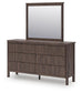 Cadmori Twin Panel Bed, Dresser and Mirror
