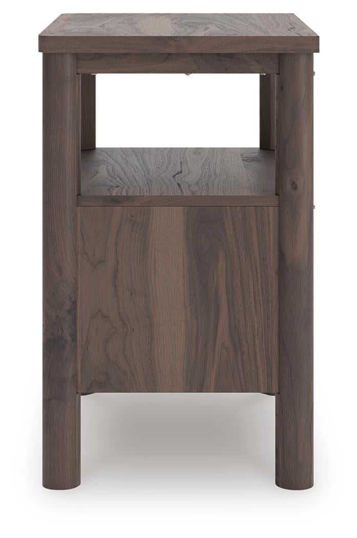 Cadmori Queen Panel Platform Bed, Dresser, Mirror and Nightstand