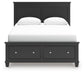Lanolee Queen Panel Storage Bed, Dresser, Mirror and Nightstand