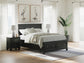 Lanolee Queen Panel Storage Bed, Dresser, Mirror and Nightstand