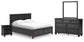 Lanolee California King Panel Storage Bed, Dresser, Mirror and Nightstand