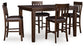 Haddigan Counter Height Dining Table and 4 Barstools