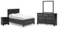 Lanolee Full Panel Storage Bed, Dresser, Mirror and Nightstand