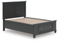 Lanolee Full Panel Storage Bed, Dresser, Mirror and Nightstand