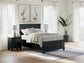 Lanolee Full Panel Storage Bed, Dresser, Mirror and Nightstand