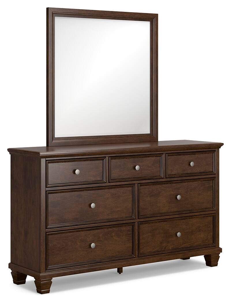Danabrin Queen Panel Storage Bed, Dresser, Mirror and Nightstand