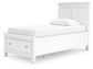 Fortman Twin Panel Storage Bed, Dresser and Mirror