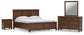 Danabrin California King Panel Storage Bed, Dresser, Mirror and Nightstand