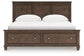 Danabrin California King Panel Storage Bed, Dresser, Mirror and Nightstand