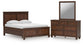Danabrin Queen Panel Storage Bed, Dresser and Mirror