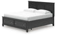 Lanolee King Panel Storage Bed, Dresser, Mirror and Nightstand