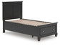 Lanolee Twin Panel Storage Bed, Dresser, Mirror and Nightstand