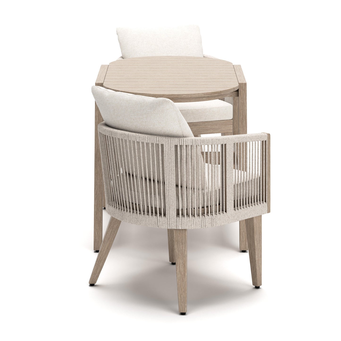 Ivory Vine Chairs w/CUSH/Table Set (3/CN)