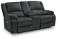 Draycoll DBL REC PWR Loveseat w/Console