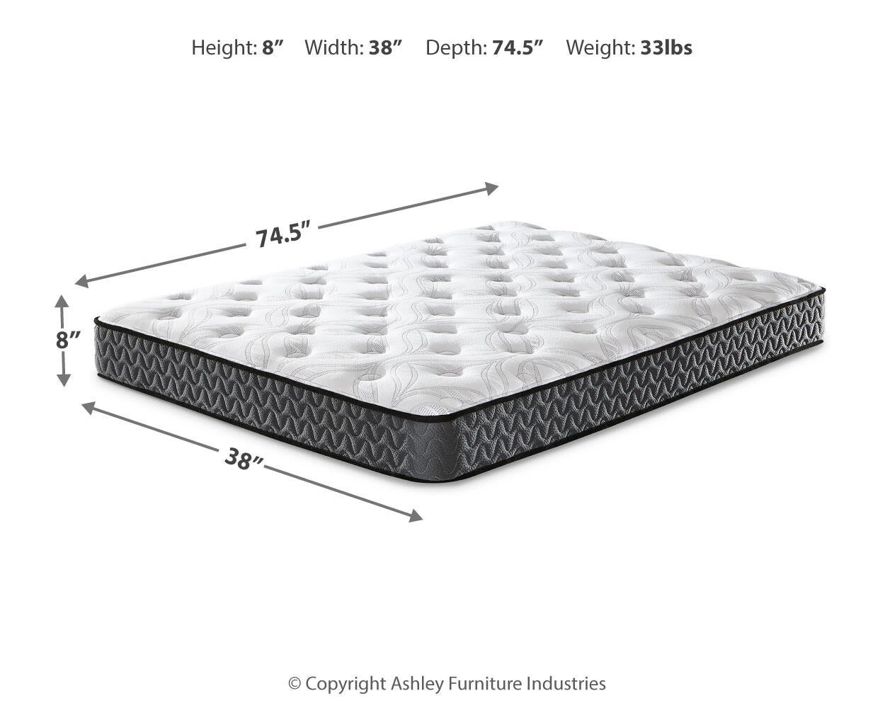 8 Inch Bonnell Hybrid Twin Mattress